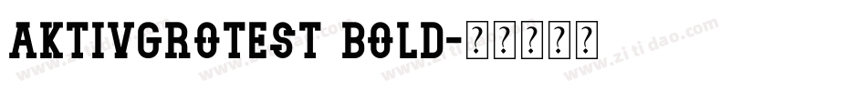 aktivgrotest bold字体转换